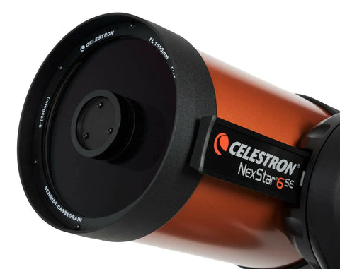 Close-up of NexStar 6SE Computerized GoTo Telescope Bundle With Tabletop Tripod And Accessories Maksutov Cassegrain OTA