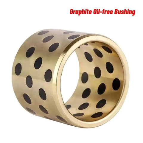 Built Tough Brass Graphite Flange Bearing Sleeve Bushing for low friction, 63mm bore, 75mm outer diameter, and self-lubricating core.