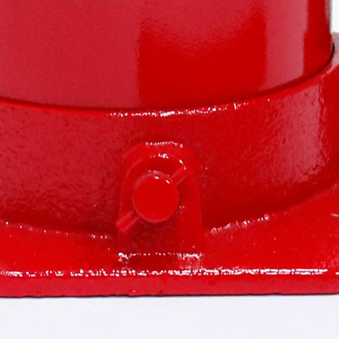 Close-up of Heavy Duty Hydraulic Oil Pump Swap Kit Compatible With Vertical Jacks Under 20T dual seal build, showcasing a metallic red finish.
