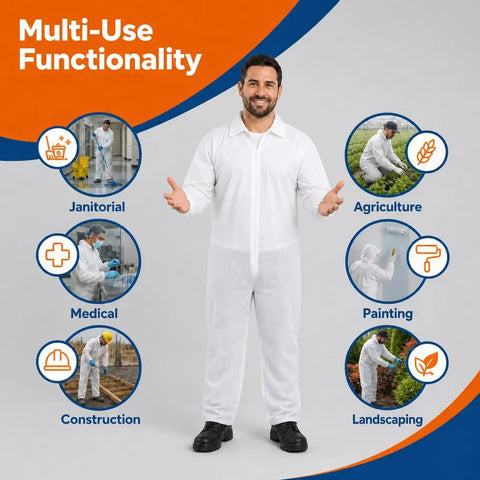 Kick Up Dust Without Breaking A Sweat With These Super Lightweight Disposable Coveralls And Breathable Paint Suit Solid Crawlspace Gear That Stays Cool handles messes like a champ all day long, multi-use functionality.