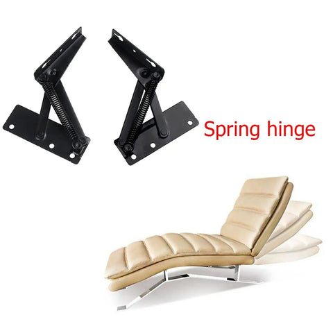 ROCK SOLID SOFA BED SPRING HINGES TWO PACK FEATURING SMOOTH OPERATOR SWING ACTION AND DEAD SIMPLE CABINET LIFT SUPPORT EIGHTY DEGREE ZERO NOISE HARDWARE
