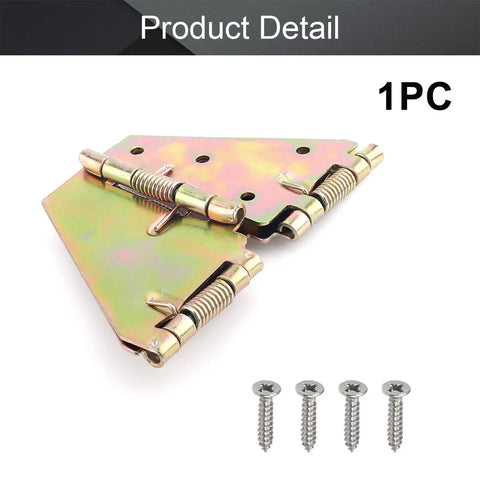 Heavy Duty Drop Leaf Table Hinge Support Four Point Five Inch Folding Bracket, solid iron with zinc plating, includes screws.