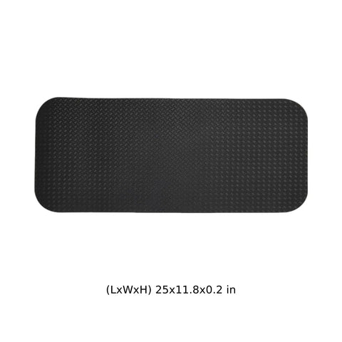 Grippy Double Sided Exercise Bike Mat With PVC Silicone Non Slip Surface Hardwood Floor Protector, 25x11.8x0.2 inches.