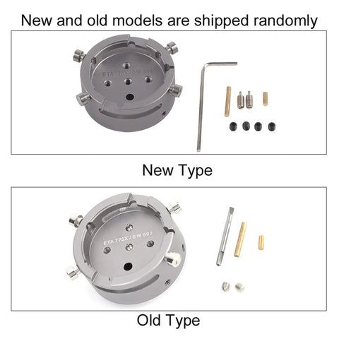 Metal Watch Movement Holder For 7750 Movement Repairing And Maintenance Durable Precise Tool new and old models side by side