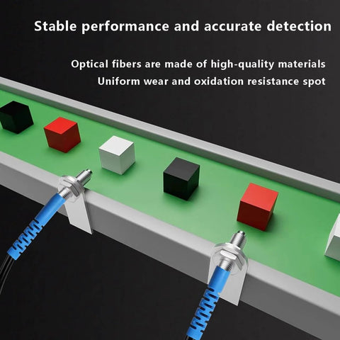 Fiber Optic Sensor Amplifier With HD LED Dual Digital Display for long distance optical switches in industrial automation setup