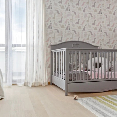 Flex Ride Caster Wheels With Secure Safety Brakes Whisper Soft Swivel Rubber Furniture Casters Lock Down Roll For Baby Bed Cart And Table Universal Fit Zero Hassle under crib in bright nursery.