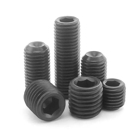 Workhorse 400 Piece Hex Socket Set Screws Kit Carbon Steel Black Oxide DIN 916 M3 M4 M5 M6 M8 Sizes Precision Machined Inner Hex