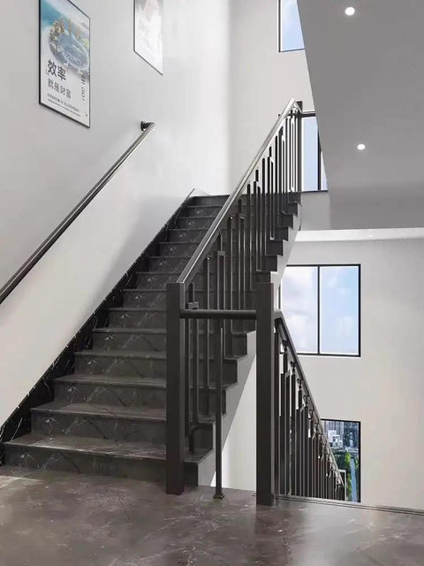 Black Wrought Iron Railing Balusters 30 Pack Boasting Rock Solid Anti Rust Finish For Smooth DIY Deck Stair Posts And Dead Nuts Reliable Porch Railings That Look Sharp And Stay Put in modern staircase interior.