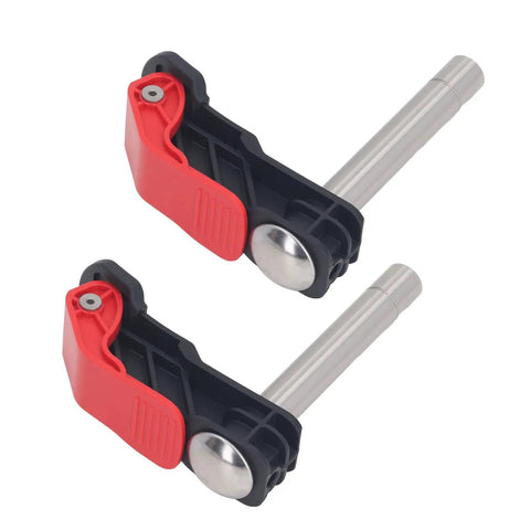 Two Pack Woodworking Quick Release Clamps For Desktop Benchtop Projects Beefy Stainless Steel Bench Dog Clamps 19mm With One Hand Operation