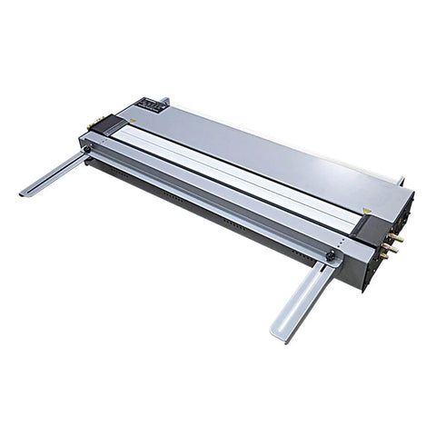 Pro Grade Acrylic Plastic Sheet Bender Machine With Infrared Heating Circulating Water Cooling Adjustable Temperature Aluminum Frame Wca 700 top view showing aluminum frame and adjustable features.