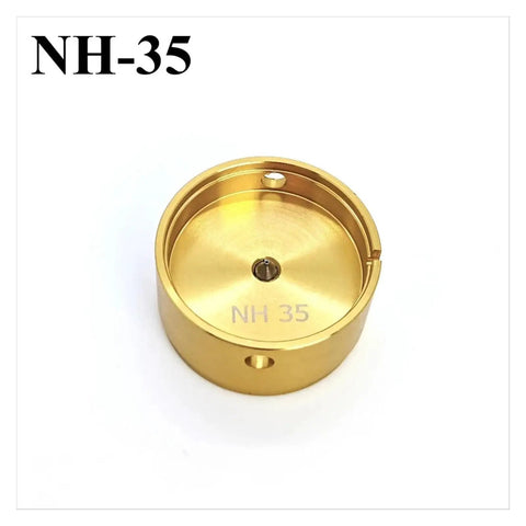 Watch Movement Holder Tool For NH35 7750 3135 Repair Fits Hands, metal base, NH35 marked precision fitting stand