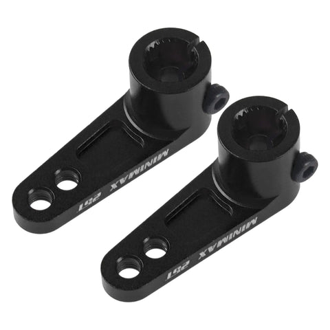 Two Pack Aluminum 25T Servo Horn Steering Arm 25 Teeth CNC Machined for Futaba Savox Power HD Servos Killer Upgrade