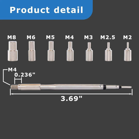 Pro Grade 3D Printing Heat Set Insert Kit With M2 Through M8 Threaded Inserts And Soldering Iron Tips, Fully Compatible With C245