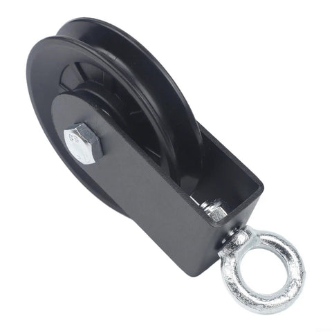 Heavy Duty Pulley Cable System For Home Gym With 360 Degree Rotation Quiet Bearings Lifting Pulley Block Nylon Wheel Carabiner Buckle
