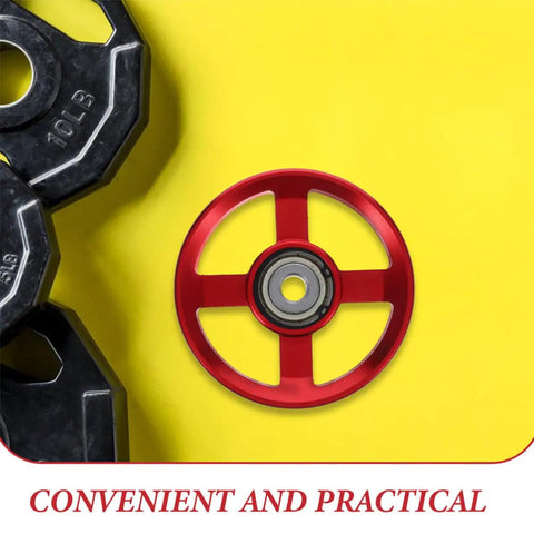 Beefy Heavy Duty Aluminum Alloy Pulley Wheels Replacement Set Of Two For Gym Cable Systems And Weight Lifting Equipment