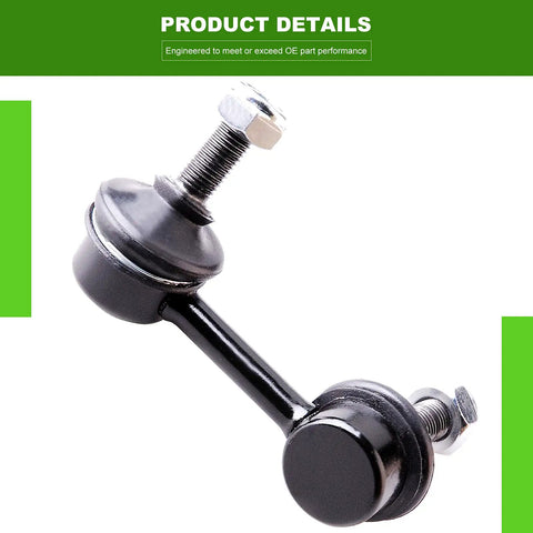 4 Piece Front Suspension Kit With Outer Tie Rod Ends And Sway Bar Links For Honda Civic 2006 2007 2008 2009 2010 2011 All In One Replacement Includes Right And Left Outer Tie Rod Ends And Front Sway Bar End Links Easy Install Durable, black sway bar link