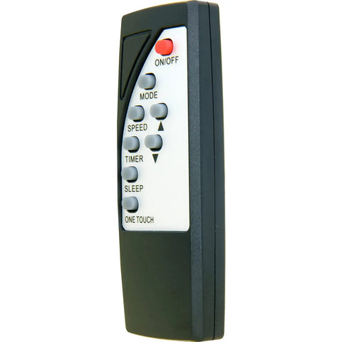 Universal Replacement Remote Control For Window Air Conditioners Compatible With Heat Controller Arctic King And Sea Breeze Units, side view showing buttons.