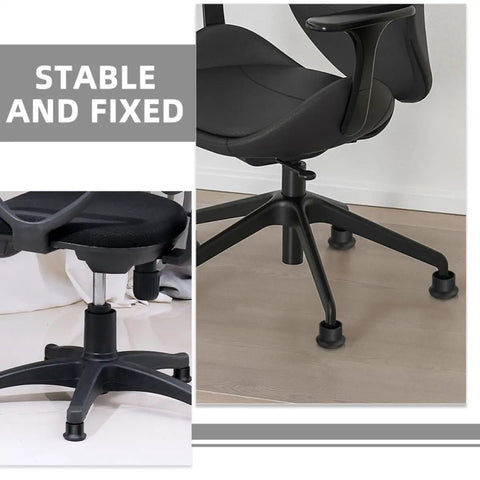 Office chair with Six Pack Office Chair Glides For Carpet Non Slip Heavy Duty Chair Feet Pads Made From Iron And PP Material Protectors
