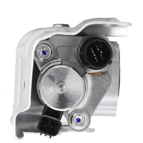 Side view of VTEC Solenoid Spool Valve With Timing Oil Pressure Switch And Gasket Drop-In Replacement Compatible With Honda Accord