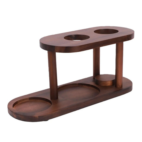 Kick Start Your Daily Grind With This Straight Fire Solid Wood Pour Over Coffee Station Featuring An Elevated Dripper Stand.