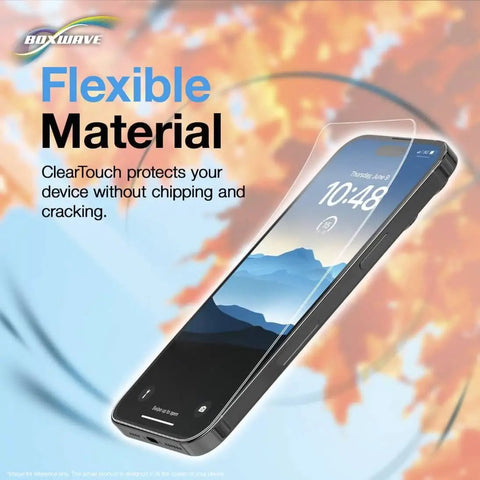 Bombproof ClearTouch ImpactShield Screen Protector For FLIR T540 showing flexible film design and screen protection.