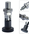 Heavy Duty Stainless Steel Self Locking Positioning Plunger Knob M16 Fine Thread Spring Pin for precise clamp operation.