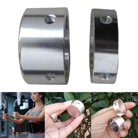 Heavy Duty Aluminum Alloy Handle End Cap For 25mm And 32mm Fitness Tubes showing different angles and usage examples