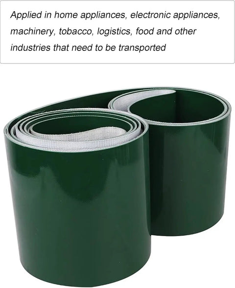 Built Like A Tank Blue PVC Conveyor Belt For Warehouse And Manufacturing Lines Featuring Abrasion Oil Heat Resistant Reinforced Polyester Core.