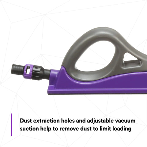 Side view of Dust Free Hand Sanding Block With Hookit Attachment System For Easy Abrasive Swaps 70 Mm By 396 Mm Pro Grade Dust Busting