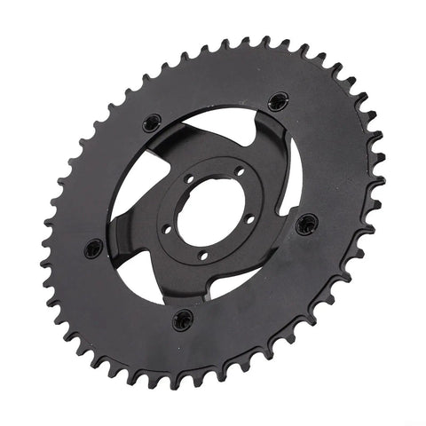 Up 48 Tooth Narrow Wide E Bike Chainring For Bafang Mid Drive G320 M615 M625 BBS03 Motor, black aluminum chainring with bolts