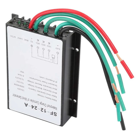 Off Grid Wind Turbine Controller For 12V To 24V Systems, 300W To 600W Regulator With Battery Charging, IP67 Weatherproof shown