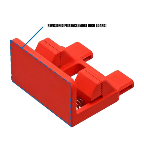 Heavy Duty Electric Wire Welding Fixture Strength Clamp For Secure Connection In Damp Garages No Rust, Super Quick Install Fixation Wire Holder red clamp side view