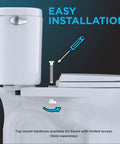 Soft Close Elongated Toilet Seat In Bone With Ergonomic Comfort Durable High Gloss Polypropylene Easy Mounting Hardware