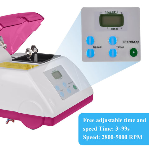 Pro Grade Workhorse Dental Lab Digital High Speed Amalgamator For Amalgam Capsule Mixing G8 HL AH Purple with control panel