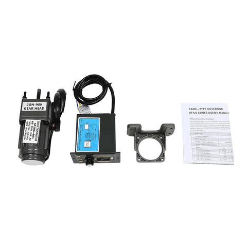 Tough As Nails 6W 110V AC Gear Reducer Motor With Speed Controller and Mounting Bracket, All Metal Gears, User Manual Visible