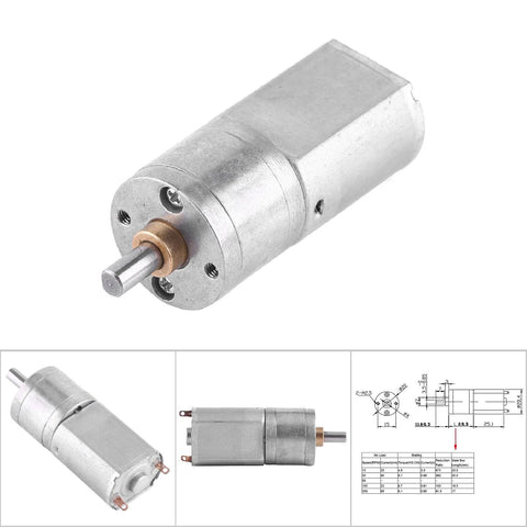 high torque 12V DC gear motor with metal gears