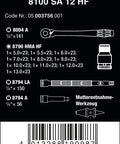 Diagram of Ultra Slim Metal Ratchet Set With Switch Lever And Long Handle For Easy Swaps One Quarter Inch Drive Metric Tools Kit