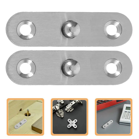 Six Pack Stainless Steel Pivot Hinges No Fuss For Hidden Cabinet Doors And Windows With Flexible Folding