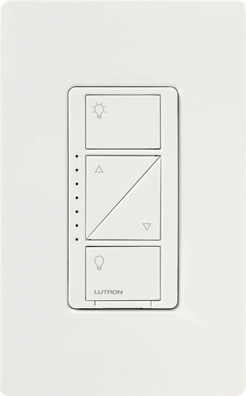 Front view of Caseta Pro In Wall Dimmer 250W LED Compatible, Wireless RF Dimming With Pico Remote, UL Listed, screwless plate sold separately
