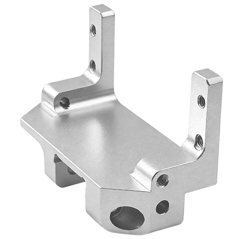 Servo On Axle Mount For AR45P Portal Axle - Beefed-Up Front 4 Link Suspension Servo Mount, Black Silver Finish