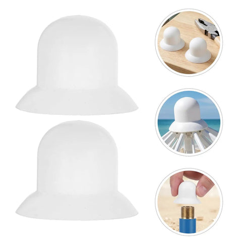 Get Your Patio Umbrella Looking Like New With These Durable White Plastic Top Cap Replacement Kits Perfect For Wind Weather Resistance And Easy Outdoor Sun Shade Maintenance Upgrades For Fishing Or Garden Vibes. white plastic patio umbrella top caps, 2-pack