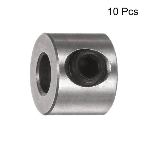 Ten Pack 4mm Bore Shaft Collars With Set Screws Stainless 304 Steel 9mm OD 7mm Thick Kickin Wheel Stopper And Landing Gear Collar