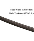 Blade detail of Ultra Tough 41 Inch Polypropylene Sword with ABS Scabbard for theater LARP and martial arts training.