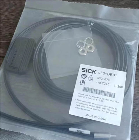Fiber Optic Sensor For Industrial Automation With Fast Photoelectric Sensing And Durable Probe The LL3 Series LL3-DB01 pack