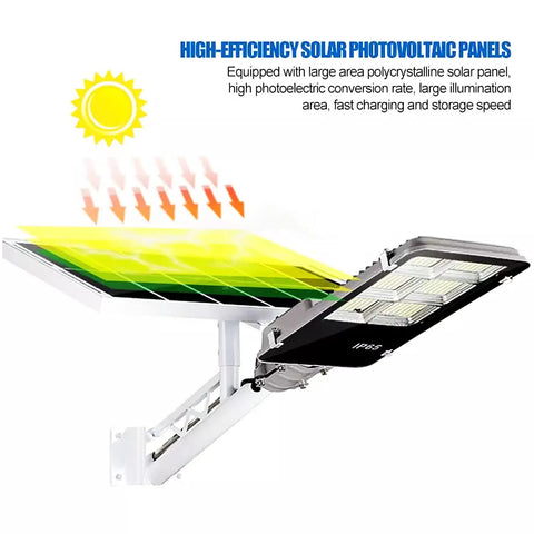 JUDYSSY Spot Lightingsolar Street Lights Outdoor Dusk to N, Solar Flood Lights W/Remote Control with high-efficiency solar panels.