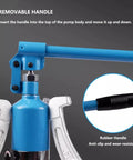 15 Ton Hydraulic Bearing Puller Kit With 2 Jaw And 3 Jaw Configurations For Gear Extraction And Hub Separation Good For Brake Drum And Pulley Removal Handling 33000 LB Capacity Makes Auto Repair Simpler For Mechanics And DIY Fans Handling Flexibility, blue hydraulic pump with removable handle and 2 jaw puller