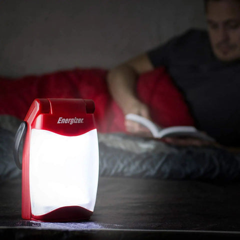 All Weather LED Camping Lantern With IPX4 Water Resistance, Bright Durable Emergency Light For Power Outages on a table at night