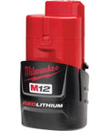 12 Volt Cordless Hex Screwdriver Kit With Two 1.5Ah Batteries, Charger, And Tool Bag, Variable Speed Trigger, battery close-up