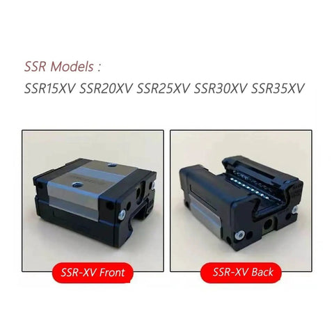 Rock Solid Linear Guideway Carriage For Ultra Smooth Motion In CNC And 3D Printing Beefy Block Rail Slide shown front and back