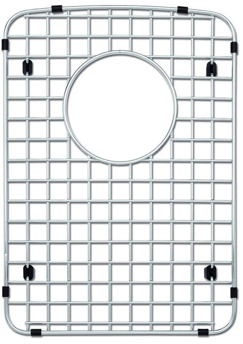 Diamond Stainless Steel Sink Grid for 60/40 Low Divide Sinks Small Bowl, heavy duty with rear drain access, non-slip feet, side bumpers